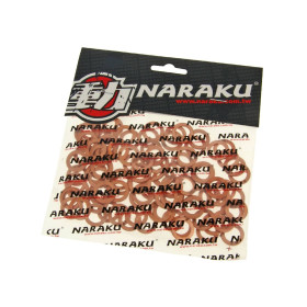 Réz tömítőgyűrűk Naraku 10x16x1.5mm 100 darab